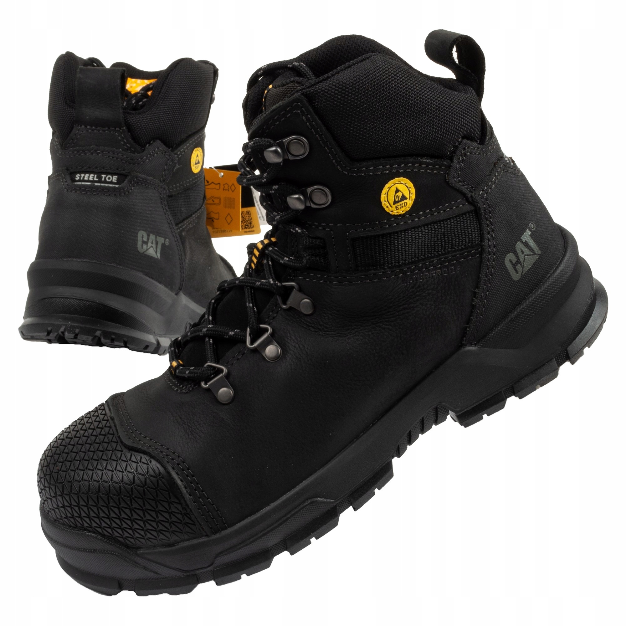 Pracovná obuv vysoké čižmy Caterpillar Accomplice S3 WR H EN/STEEL TOE veľkosť 40